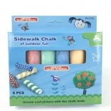 Gessetti colorati per marciapiede 6 pz