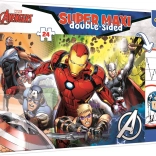 Puzzle super maxi bifacciale 24 pezzi – MARVEL AVENGERS