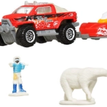 Matchbox Adventure Pack MBX Arctic Explorer – set di esplorazione artica con veicoli e personaggi