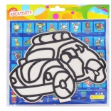 Set creativo per bambini – immagine in legno con pasta modellabile a palline