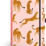 Taccuino a righe con motivo leopardato NOTIQUE 13 × 21 cm