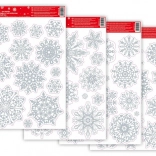 Pellicola per finestre natalizia con glitter 20x30cm