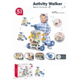 girello e cavalcabile 5 in 1 per bambini – blu