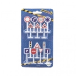 Segnali stradali – set educativo 14 pz, modelli in plastica 5,5 cm