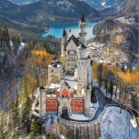 Puzzle Educa Castello di Neuschwanstein dall'aria 1000 pezzi