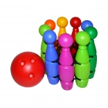 Birilli in rete con palla