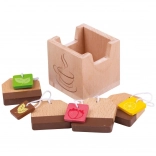 Bustine da tè in legno BIGJIGS TOYS per cucinetta dei bambini