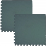 Tappetino in schiuma HUMBI 120 × 60 – puzzle in schiuma grande e impermeabile, verde scuro