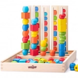 Perle di legno su aste – set per esercitare le sequenze