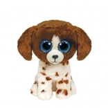 Peluche Ty Beanie Boos cane Muddles, marrone e bianco, 15 cm