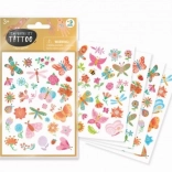 Set di tatuaggi Farfalle e Fiori