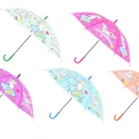 Ombrello automatico con motivo unicorno