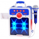 Altoparlante Boombox blu per bambini con microfono