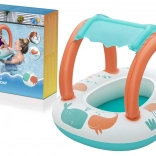 Bestway gommone gonfiabile per bambini con tettoia rimovibile comfort plush