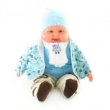 Grande bambola bebè – maschietto con gufetti