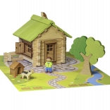 Jeujura costruzioni in legno casa duplex, 85 pezzi