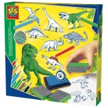 Kit creativo di timbri dinosauri