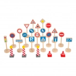 Small Foot segnali stradali, set da 25 pezzi