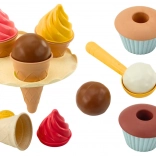 Set da sabbia Cialde gelato Cupcakes Cucchiaio 16 pz.