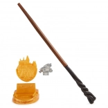 Harry Potter bacchetta magica da collezione con base Magical Creatures