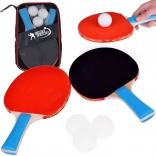 Racchette da ping-pong in legno con 3 palline