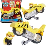 PAW PATROL Rubble Moto Pups – moto acrobatica gialla con personaggio