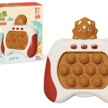 Gioco sensoriale triceratopo Pop It con luci e suoni, marrone