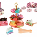 Set da tè in latta per bambini in valigetta