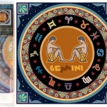 NORIMPEX Pittura a Diamante 7D Zodiac Gemelli 30x30 cm
