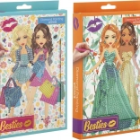 Grafix Pittura a diamante Taccuino con motivi di ragazze