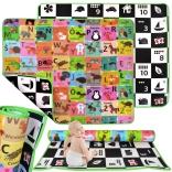 Humbi tappetino educativo in schiuma, doppia faccia, scacchiera, alfabeto polacco e numeri 180 × 150 × 1,5 cm