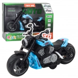 Motocicletta blu per bambini con luci LED e suoni