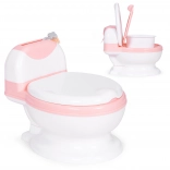 Vasino con inserto rimovibile, tavoletta WC per bambini con coperchio chiuso e spazzola ECOTOYS