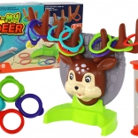 Gioco di abilità per famiglie – lancio degli anelli al cervo