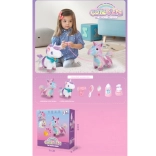 unicorno di peluche con accessori a batterie