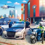 Puzzle per bambini Stazione di Polizia 120 pezzi