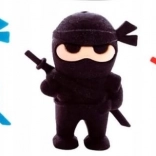 Gomma Astra Ninja, 1 pz (mix di colori)