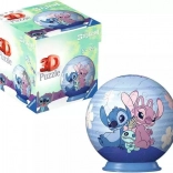 Palla puzzle 3D DISNEY Stitch e Angel 54 pezzi