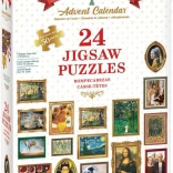 Calendario dell’Avvento puzzle EUROGRAPHICS Fine Art 24×50 pezzi