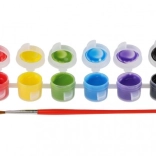 Creatoys colori per tessuti 12 colori con pennello