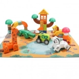 Blocchi di legno e puzzle - Safari Top Bright