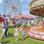 Puzzle Ravensburger Vintage Fairground Fun, 1000 pezzi
