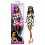 Bambola Barbie Fashionistas con tuta intera color menta a pois