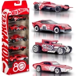 Hot Wheels Mattel collezione rosso rubino 5 modellini per l’80º anniversario