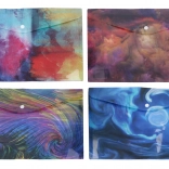 Cartellina portadocumenti in plastica con bottone a pressione A4, colori assortiti