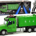 Auto verde a distanza per la spazzatura con luci e suoni 2,4G