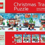 Puzzle natalizio treno LEGO 4×100 pezzi