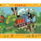 Dino puzzle di carta La Talpa e la locomotiva