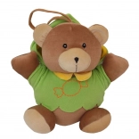 Orsetto di peluche per bambini con carillon BABY MIX – verde