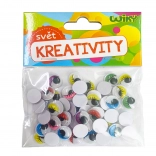 Occhi mobili colorati 12 mm